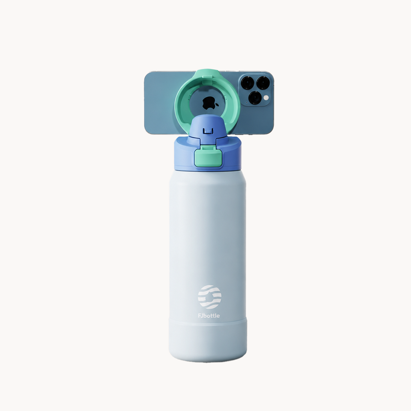 Phone Holder watter bottle light blue