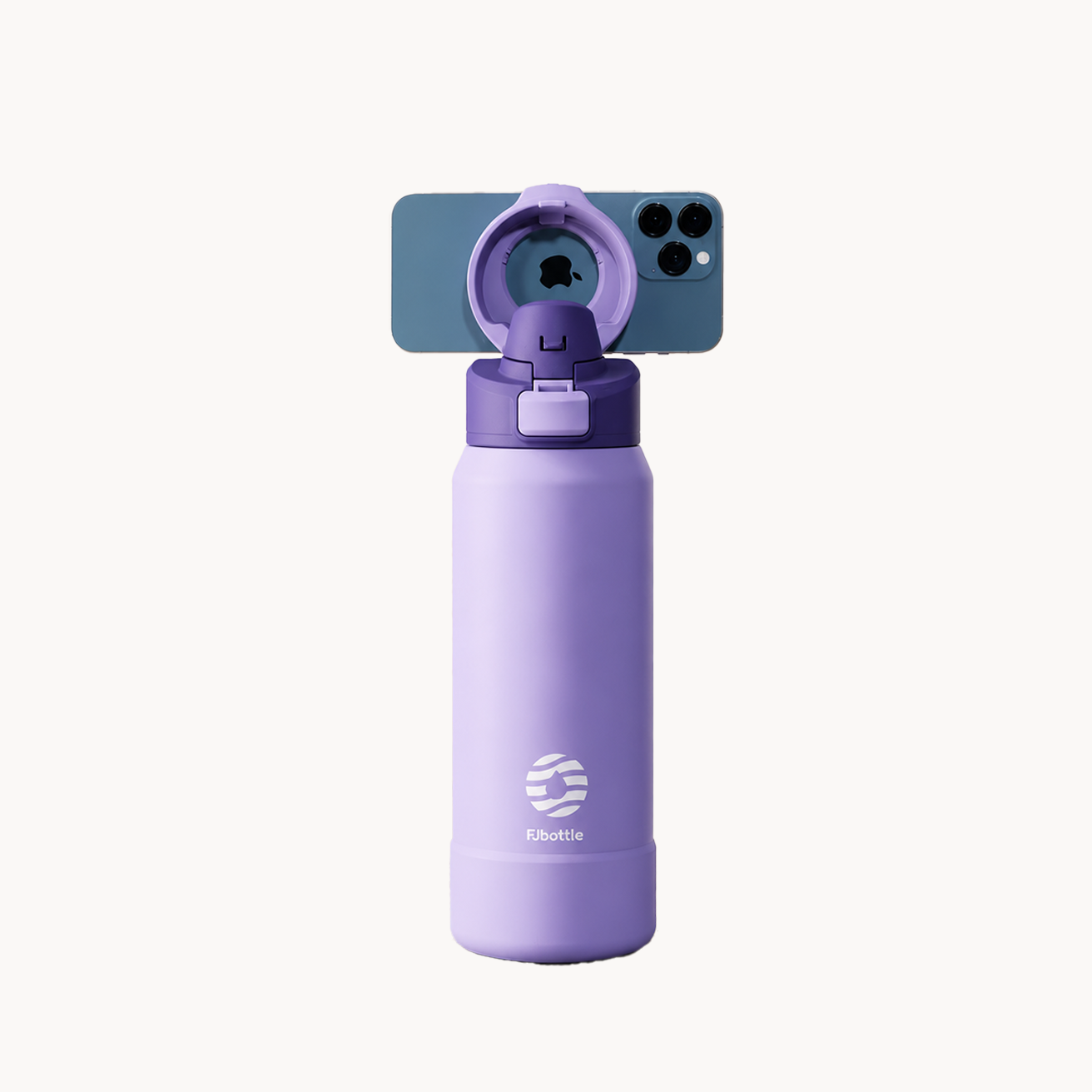 Phone Holder watter bottle purple